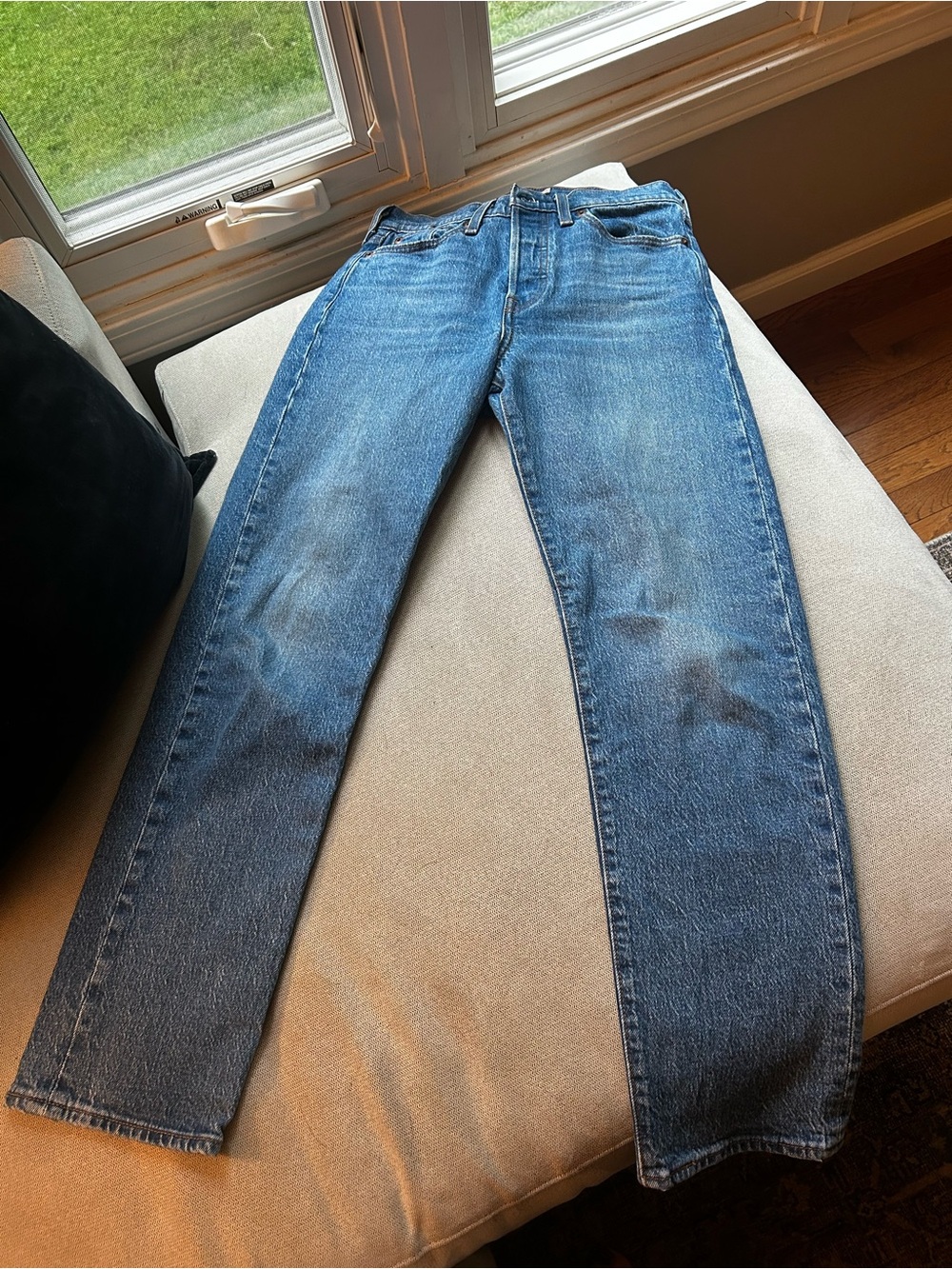 Levi's Women's Wedgie Straight Leg Jeans in Medium Blue Wash